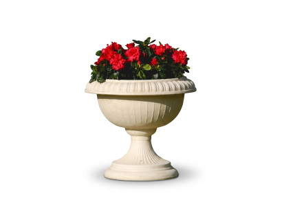 Blumenkorb Blumenkasten Blumen Gefäss Garten Terrasse Dekoration Statue Figuren