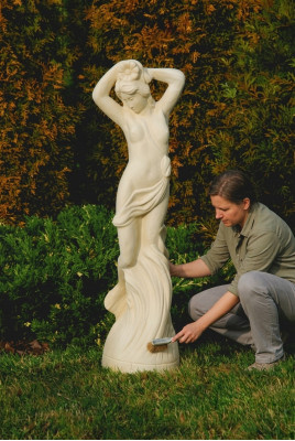 Römische Figur Skulptur Statue Deko Garten Figuren Statuen Skulpturen Stein84cm