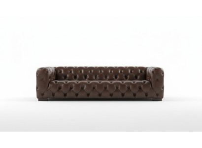 Ledersofa Couch Polster Designersofa Leder Sofa Chesterfield XXL Big Sofas 250cm