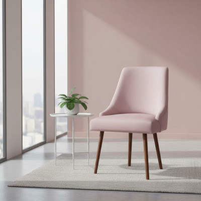 Esszimmer Luxus Lehn Polster Stuhl Sitz Möbel Stühle Wohnzimmer Textil Stoff Neu