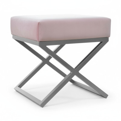 Pouf Fußhocker Rund Hocker Polsterhocker Sitzhocker Badhocker Hocker X Ottomane