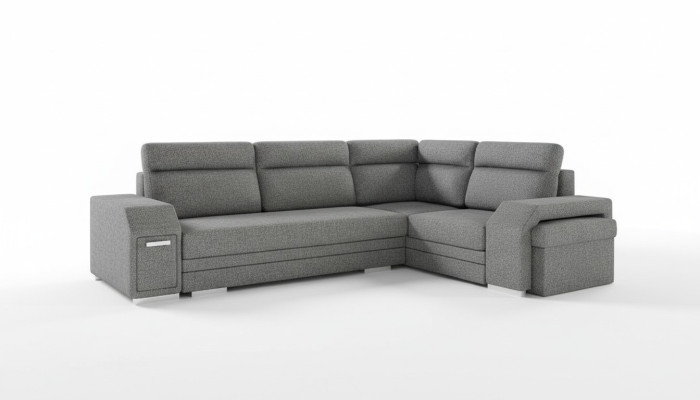 Wohnlandschaft Ecksofa Bettkasten Schlafsofa Sofa Polstersofa Eck Sofas Couch