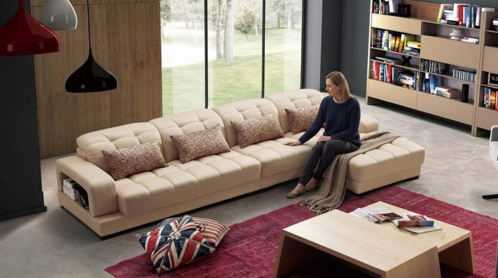 Polster Leder Couch Eck Sofa Landschaft Sofas Neu Eck Garnitur Sitz Wohn