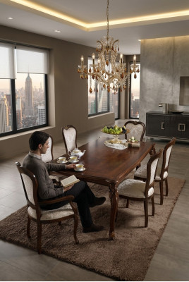 Klassische 1 Stuhl Designer Italienische Esszimmer Möbel Holz Barock