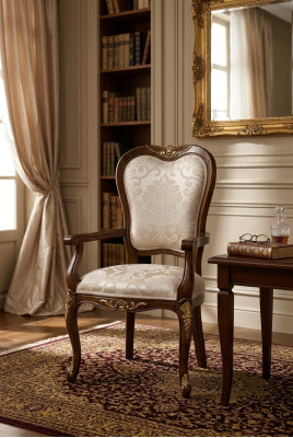 Klassische 1 Stuhl Designer Italienische Esszimmer Möbel Holz Barock