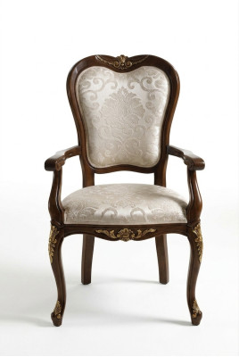 Klassische 1 Stuhl Designer Italienische Esszimmer Möbel Holz Barock