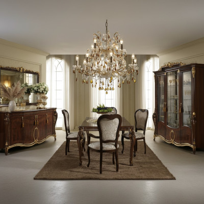 Esstisch 6 Stühle Esszimmer Tisch Jugendstil luxus Möbel royal Neu Rokoko