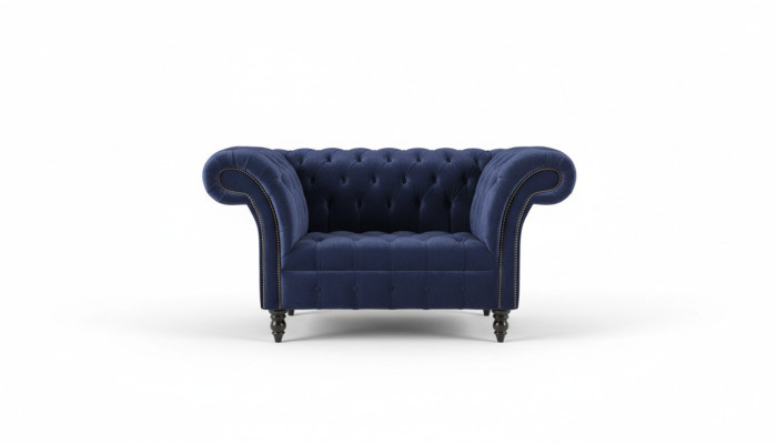 Chesterfield Design Sofa Sessel Couch Polster Luxus Klassische Textil Couchen