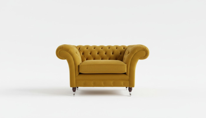 Sitz Polster Klassische Sofa Chesterfield 1 Sitzer der Premium Fernseh Sessel
