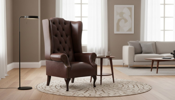 Chesterfield Ohrensessel Polstersofas Klassische Stuhl der Premium Klasse #130