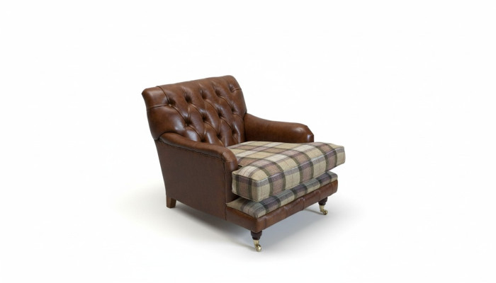 Sessel 1 Sitzer Relax Polster Fernseh Chesterfield Textil Sofa Couchen Stoff Neu