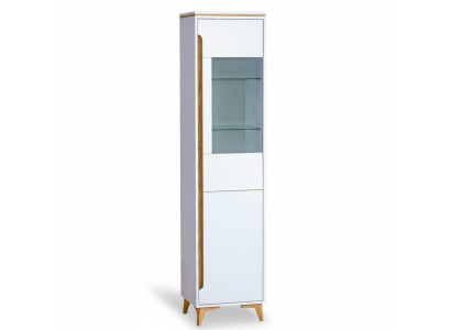 Vitrine Vitrine Anrichte Schrank Regal Modern Stil Wohnzimmer Kollektion Weiß