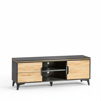 TV-Lowboard Gappa TV-Tisch TV-Schrank Modern Wohnzimmer Kollektion Walnuss