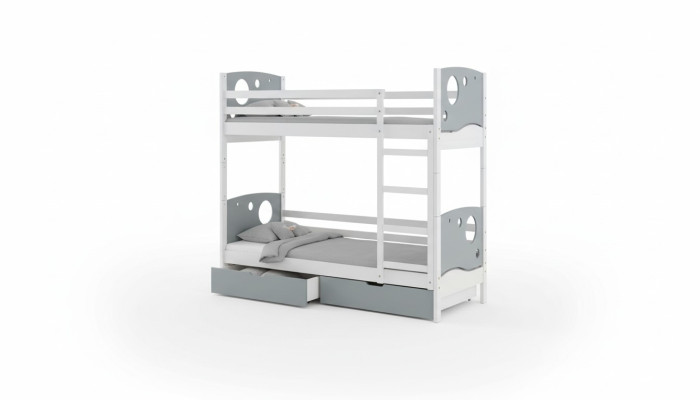 Etagenbett Hochbett Kinderbett 5 Farben Skandinavische Kiefer Holz Kinder Zimmer