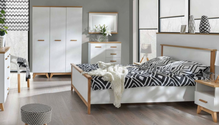 Schlafzimmer Kleiderschrank 3 türiger Holz Wandschrank Schrank Kleiderschränke