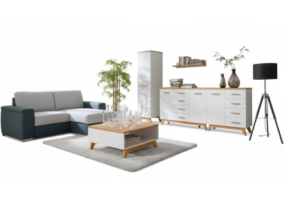 Wohnzimmer Set Beistelltisch TV Kommode Tisch Kommoden Wand