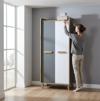 Moderner Kleider Holz Kinder & Jugendzimmer Garderoben Schrank Kleiderschränke