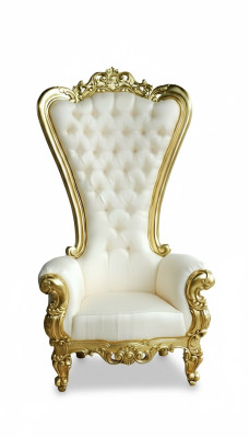 Thron Sessel Königlicher Polster Chesterfield Samt 1 Sitzer Antik Stil Stühle