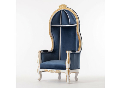Thron Sessel Königlicher Polster Chesterfield Samt 1 Sitzer Antik Stil Stühle