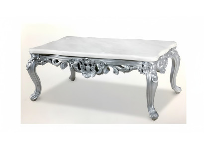 Barock Rokoko Couchtisch Holz Tisch Beistell Sofa Couch Tische Marmor