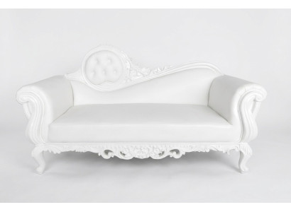 Liege Thron Chaiselongue Königlicher Polster Chesterfield Samt Antik Stil Sessel