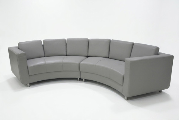Rund Sofa Wohn Möbel Leder Sofas Couchen Polster Sitz Runde Landschaft Eck Neu