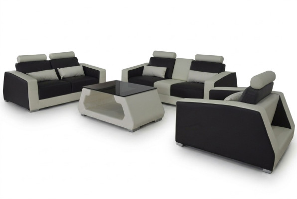 Polster Sofa Couchen Sofas Couch Garnitur Design Garnituren 3+2+1 Sessel
