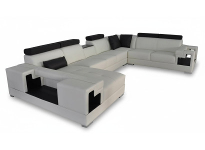 Ledersofa Eck Sofa Couch Wohnlandschaft Sofas Couchen Garnitur Design Modern Neu