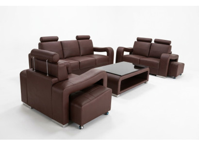 Wohn Leder Landschaft Sofa Couch Garnitur Eck Sofas Sitz Garnituren Neu Polster