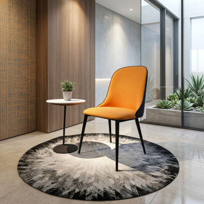 Sessel Metall Polster Lounge Club Stuhl Sitz Relax Luxus Zimmer Warte Neu Design