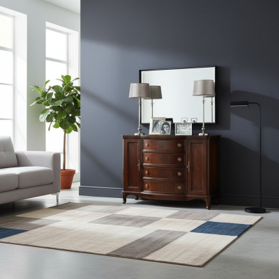 Spiegel + Kommode Schrank Kommoden Anrichte Schlafzimmer Set Holz Antik Stil Neu
