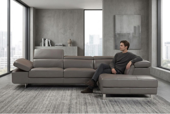XXL Sitz Garnitur Designer Wohnlandschaft Ecksofa Sofa Couch Sofa L-Form 965H