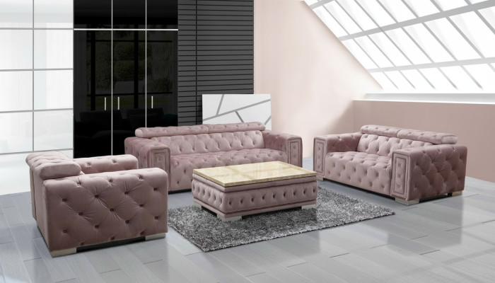 Klassische Design Couch Chesterfield 3+1 Sitzer Couch Sitz Polster Garnitur Neu