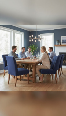 Wohnzimmer Stuhl Set Gruppe Design Lehn Stühle Polster Garnitur Sessel 10x Blau