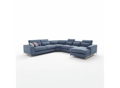 Wohnlandschaft Design Polster Couch U Form Sofas Couchen Textil Luxus Klasse Neu