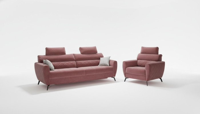 Leder Design Couch Polster Sitz Garnitur Garnituren 3+2+2 Leder Sofas Neu