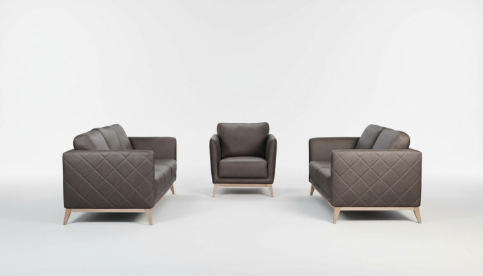 Design Couch Polster Sitz Garnitur Sofa Garnituren Textil Neu 2+1 Sitzer Stoff