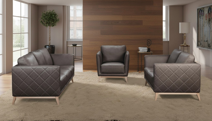 Sofagarnitur Set 3+1 Sitzer Leder Couchen Sofa Polster Garnitur Sofas