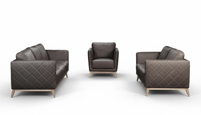 Sofagarnitur Set 3+1 Sitzer Leder Couchen Sofa Polster Garnitur Sofas