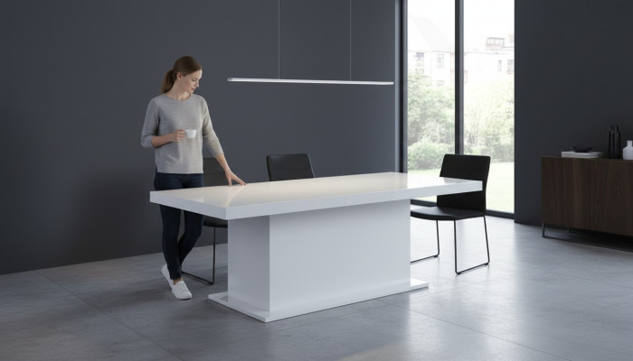 Moderner Esstisch Tisch Esstische Tische Weiß Modern Ausziehbar XXL
