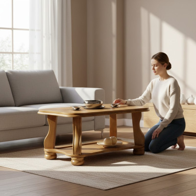Couchtisch Handarbeit Echt Holz Sofa Tische Wohnzimmer Tisch Beistell