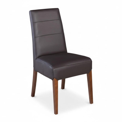 Leder Massivholz Stuhl Esszimmerstuhl Designer Stühle Esszimmerstühle