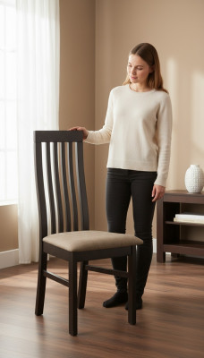 Design Stuhl Textil Gastro Esszimmer Stoff Stühle Lehnstuhl Sessel Polster