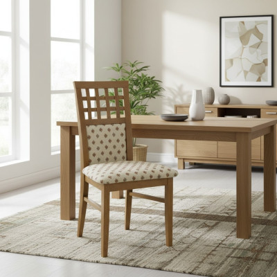 Stuhl 8x Stühle Gruppe Set Wohn Esszimmer Garnitur Holz Landhaus Stil