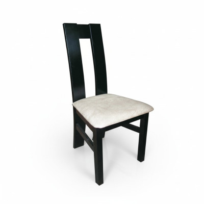 Design Lehn Stuhl Massiv Holz Sessel Holz Leder Polster Stühle Gastro
