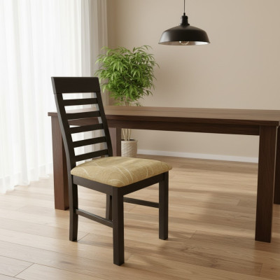 Set 2x Sessel Stuhl Design Holz Stoff Polster Stühle Esszimmer Textil Gastro