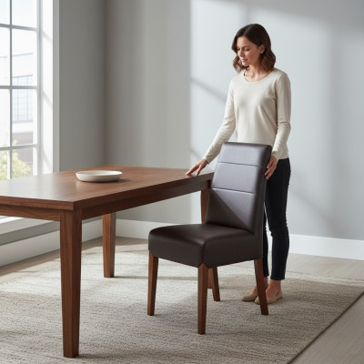 Stühle 8x Set Sessel Massivholz Esszimmer Stuhl Polster Lehnstühle