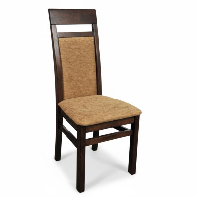 Set 4x Massivholz Sessel Esszimmerstuhl Stoff Polster Stühl Gastro Esszimmer