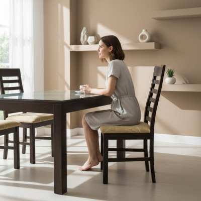 Set 10x Esszimmer Stoff Esszimmerstuhl Sessel Massivholz Polster Stühl Gastro