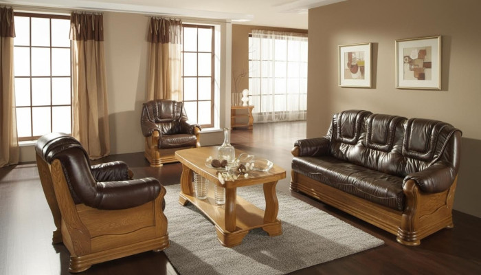 Klassik Sofagarnitur 3+1 Sitzer Klassischer Wohnlandschaft Sofas Couchen